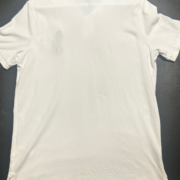 Vintage Polo by Ralph Lauren White Shirt with Big Horse Emblem in Navy - Picture 7 of 7